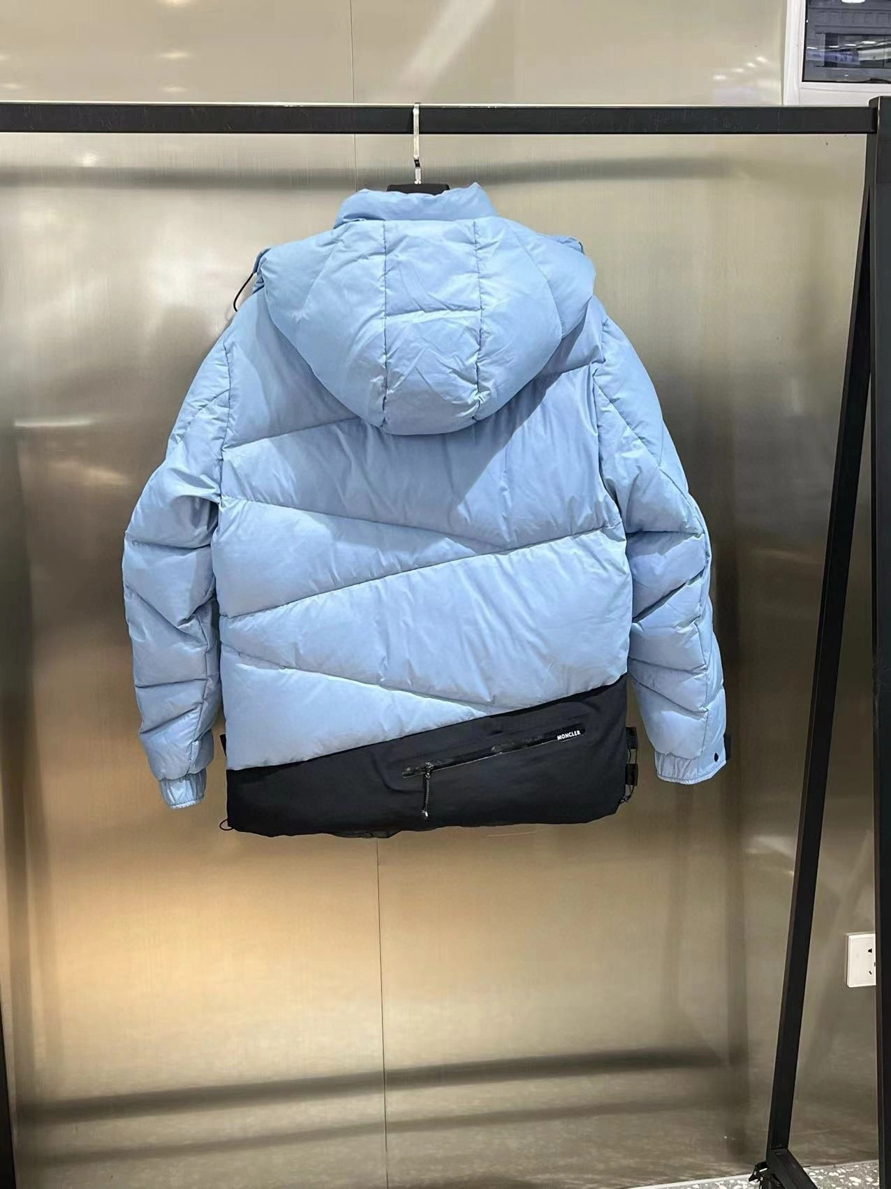 wg.luxury- 7o9385r polyester fiber down jacket 90 White goose down oversized 2Colour item:D-F431J1327-2